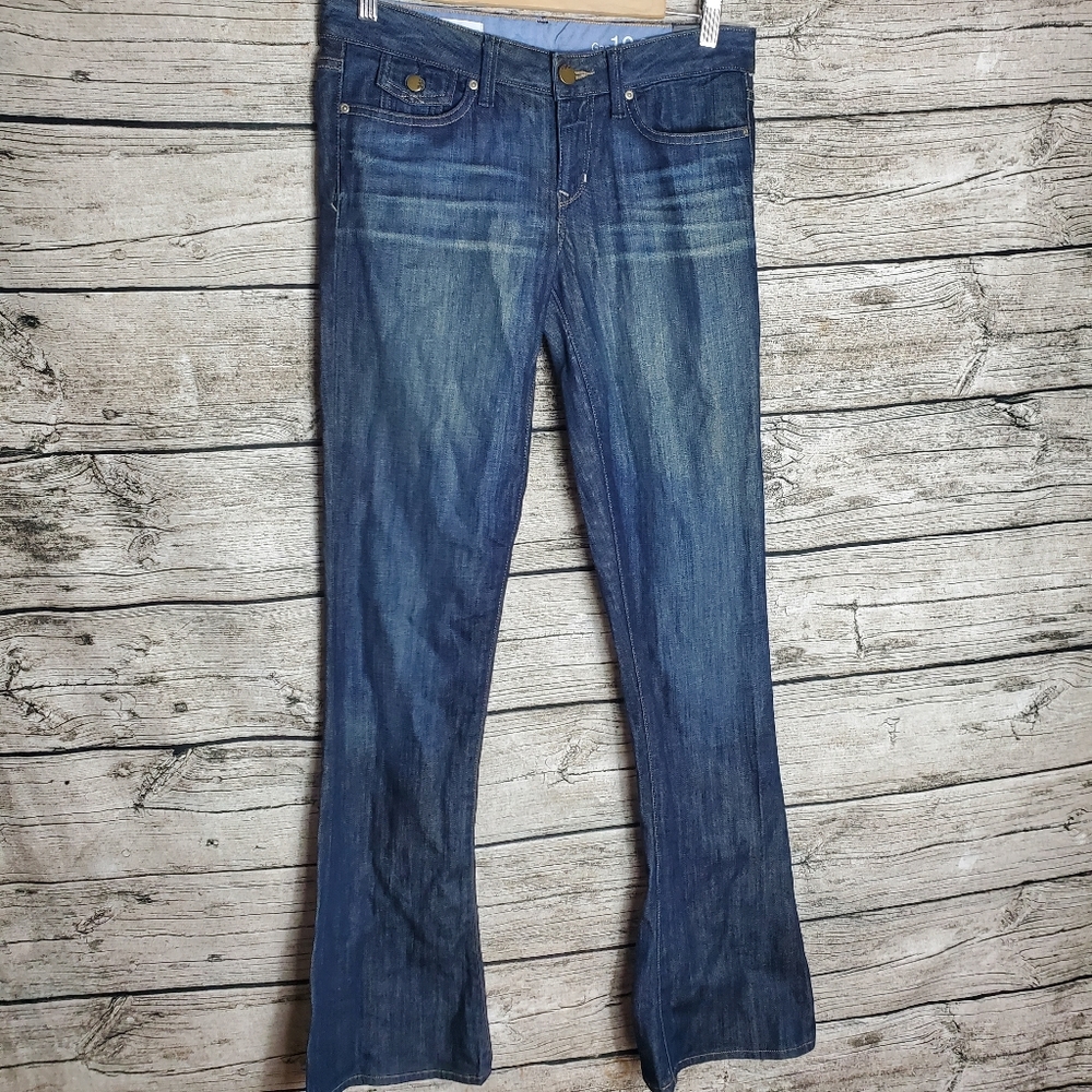 Gap Stiletto Jeans Low Rise Skinny Stretch Jeans Size 27/4.Waist approx:  16 i